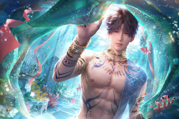 Rafayel – Love and Deepspace's dramatic artist Rafayel from Love and Deepspace, the dramatic, jealous artist otome boyfriend tied to Lemuria and ocean imagery.